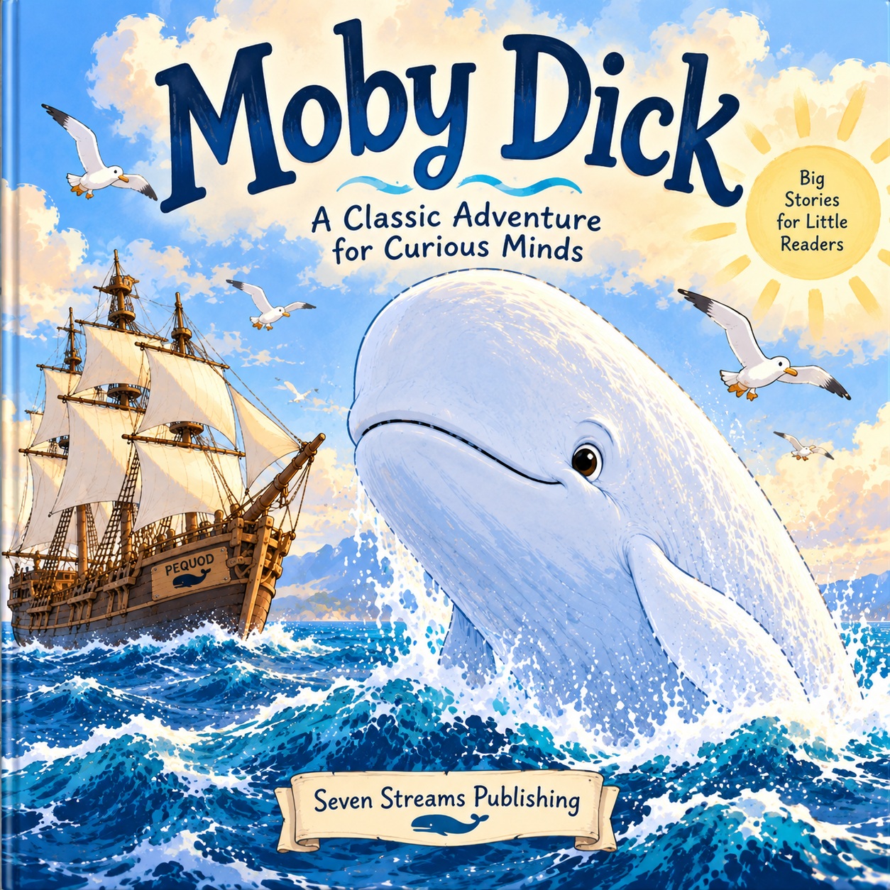 Moby Dick: A Classic Adventure for Curious Minds cover